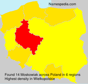 Surname Moskowiak in Poland Surname Moskowiak in Poland