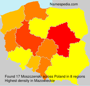 Surname Moszczenski in Poland Surname Moszczenski in Poland