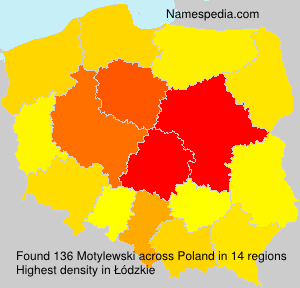 Surname Motylewski in Poland Surname Motylewski in Poland