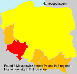 Surname Moyseowicz in Poland Surname Moyseowicz in Poland