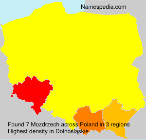 Surname Mozdrzech in Poland Surname Mozdrzech in Poland