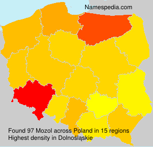Surname Mozol in Poland Surname Mozol in Poland