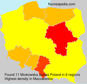 Surname Mrokowska in Poland Surname Mrokowska in Poland