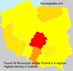 Surname Mruszczyk in Poland Surname Mruszczyk in Poland