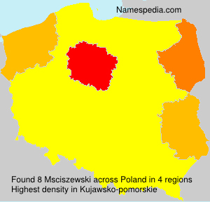 Surname Msciszewski in Poland Surname Msciszewski in Poland