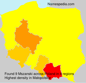 Surname Mszanski in Poland Surname Mszanski in Poland