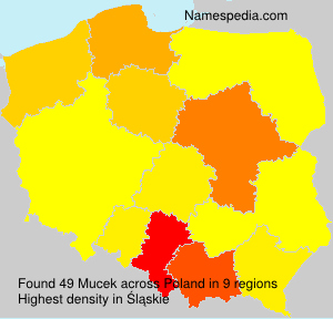 Surname Mucek in Poland Surname Mucek in Poland