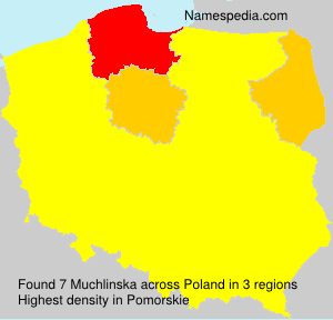 Surname Muchlinska in Poland Surname Muchlinska in Poland