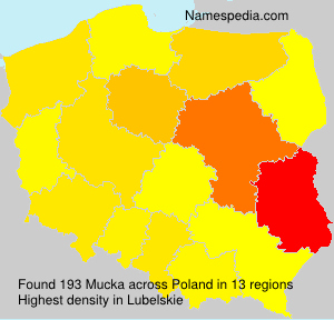 Surname Mucka in Poland Surname Mucka in Poland
