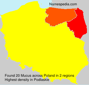 Surname Mucus in Poland Surname Mucus in Poland