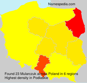 Surname Mularczuk in Poland Surname Mularczuk in Poland