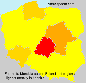 Surname Mundzia in Poland