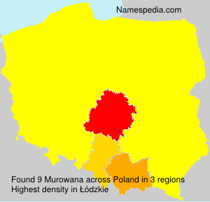Surname Murowana in Poland Surname Murowana in Poland