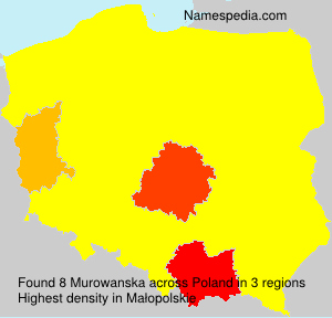 Surname Murowanska in Poland Surname Murowanska in Poland
