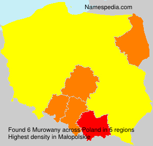 Surname Murowany in Poland Surname Murowany in Poland