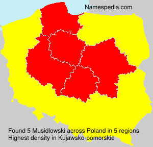 Surname Musidlowski in Poland Surname Musidlowski in Poland
