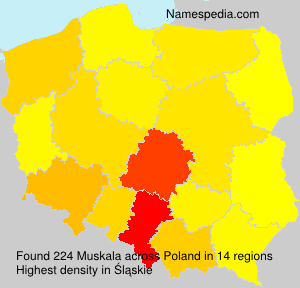Surname Muskala in Poland Surname Muskala in Poland