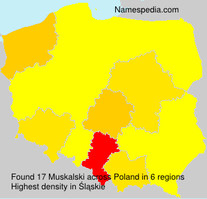 Surname Muskalski in Poland Surname Muskalski in Poland