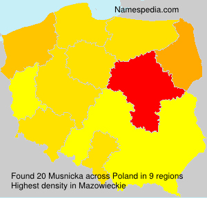 Surname Musnicka in Poland Surname Musnicka in Poland