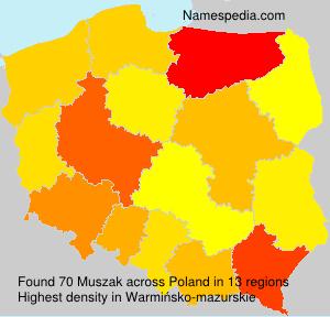 Surname Muszak in Poland Surname Muszak in Poland