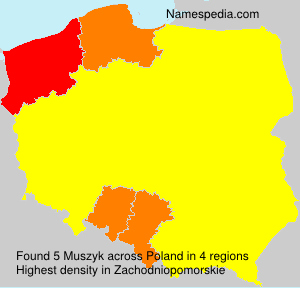 Surname Muszyk in Poland Surname Muszyk in Poland