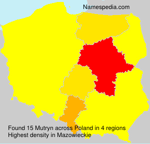 Surname Mutryn in Poland Surname Mutryn in Poland