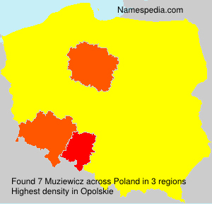 Surname Muziewicz in Poland Surname Muziewicz in Poland