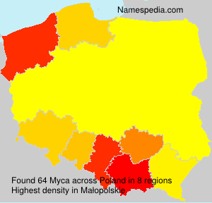 Surname Myca in Poland Surname Myca in Poland