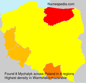 Surname Mychalyk in Poland Surname Mychalyk in Poland