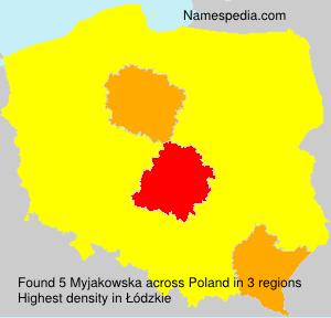 Surname Myjakowska in Poland Surname Myjakowska in Poland