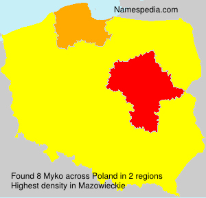 Surname Myko in Poland Surname Myko in Poland