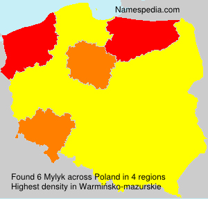 Surname Mylyk in Poland Surname Mylyk in Poland