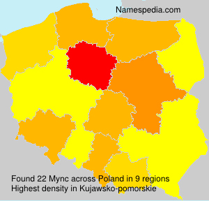 Surname Mync in Poland Surname Mync in Poland