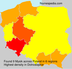 Surname Mysik in Poland Surname Mysik in Poland