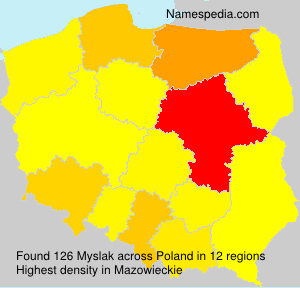 Surname Myslak in Poland Surname Myslak in Poland