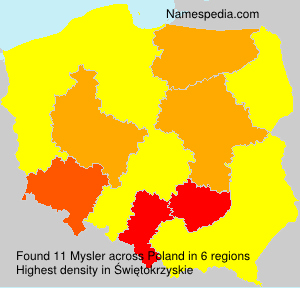 Surname Mysler in Poland Surname Mysler in Poland