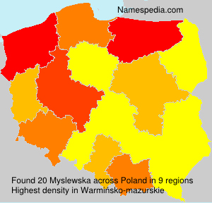 Surname Myslewska in Poland Surname Myslewska in Poland