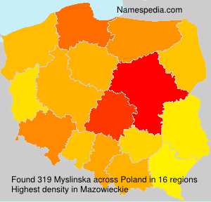 Surname Myslinska in Poland Surname Myslinska in Poland