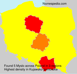 Surname Myslo in Poland Surname Myslo in Poland