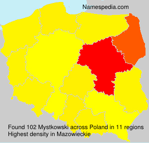 Surname Mystkowski in Poland Surname Mystkowski in Poland