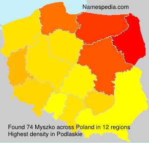 Surname Myszko in Poland Surname Myszko in Poland