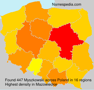 Surname Myszkowski in Poland Surname Myszkowski in Poland
