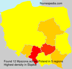 Surname Myszona in Poland Surname Myszona in Poland