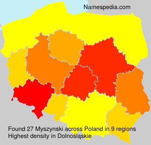 Surname Myszynski in Poland Surname Myszynski in Poland