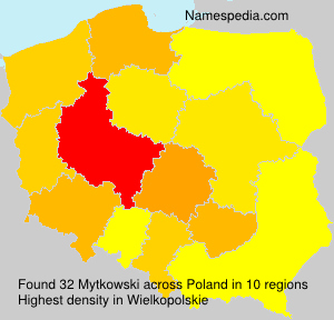Surname Mytkowski in Poland Surname Mytkowski in Poland
