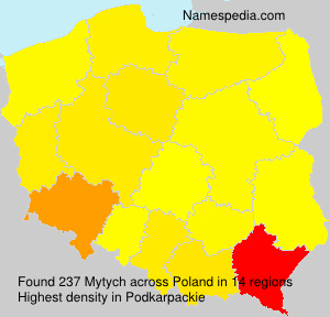 Surname Mytych in Poland Surname Mytych in Poland