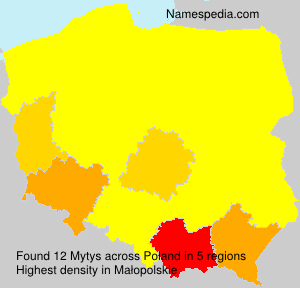Surname Mytys in Poland Surname Mytys in Poland