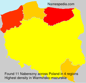 Surname Naberezny in Poland Surname Naberezny in Poland