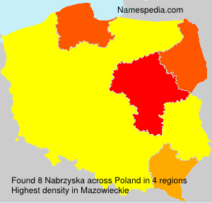Surname Nabrzyska in Poland Surname Nabrzyska in Poland