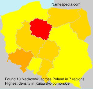 Surname Nackowski in Poland Surname Nackowski in Poland